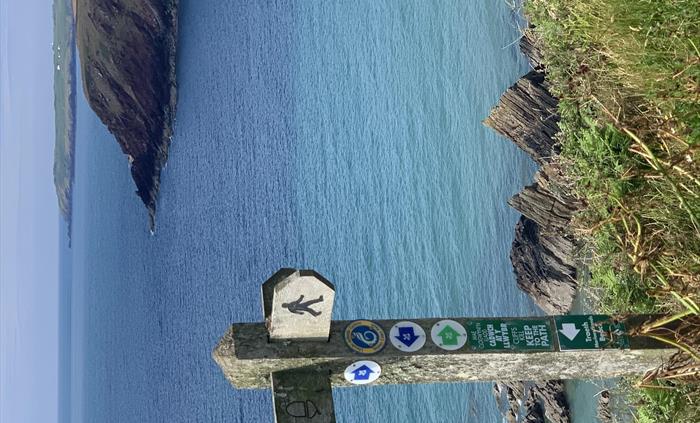 Coast path passes our door!